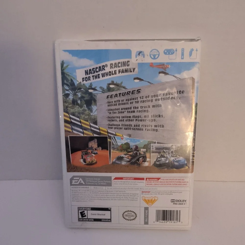 NASCAR Kart Racing Nintendo Wii EA Sports Freestyle 2009 Racing Game Disc & Case